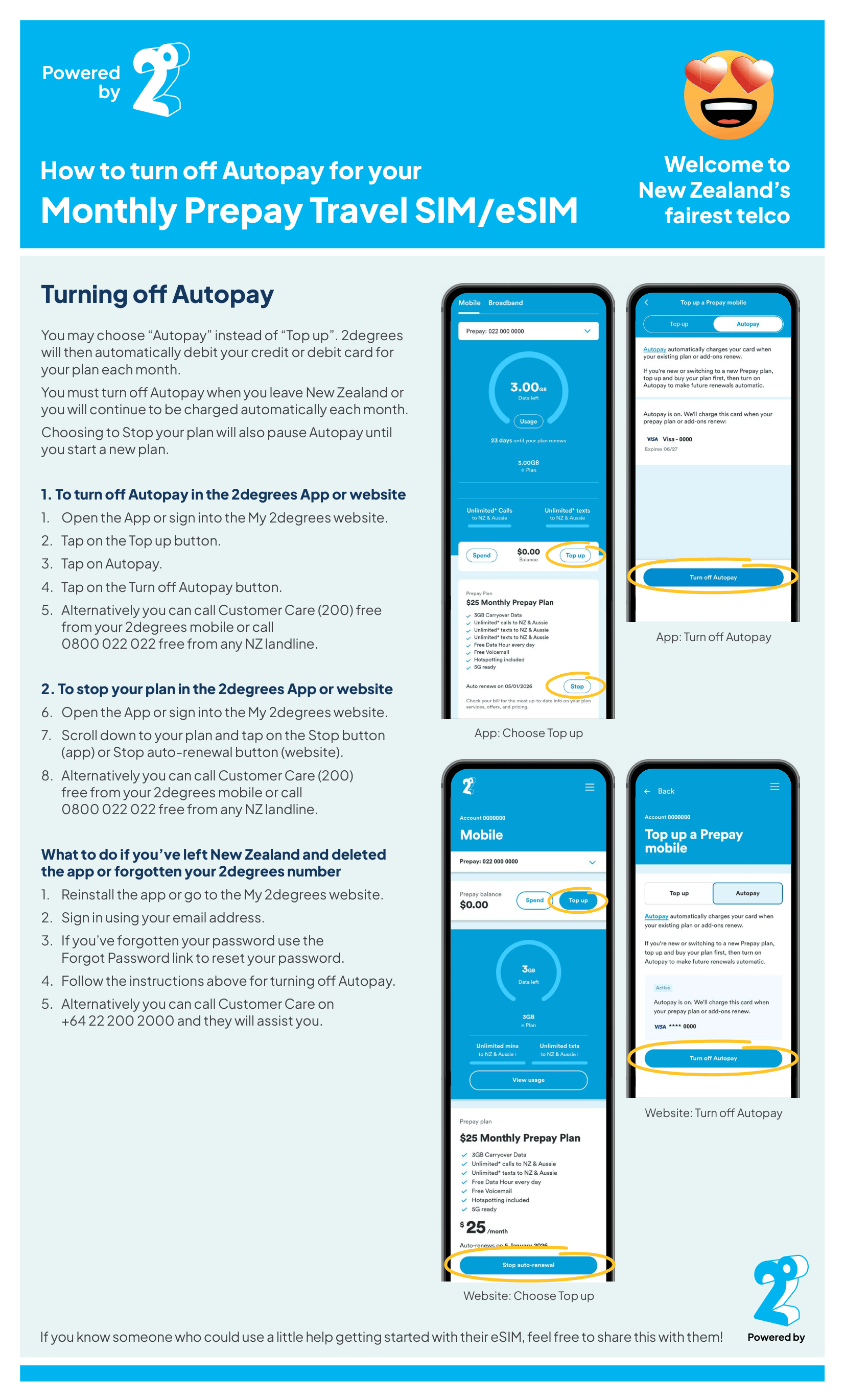 Turning off Autopay